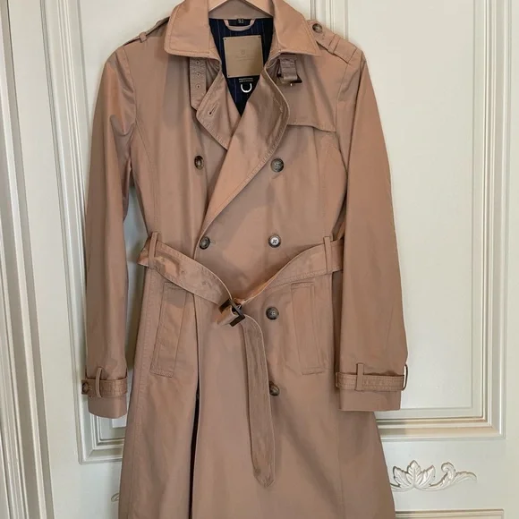 Massimo Dutti Classic Tan Trench Coat,S - Picture 10 of 12